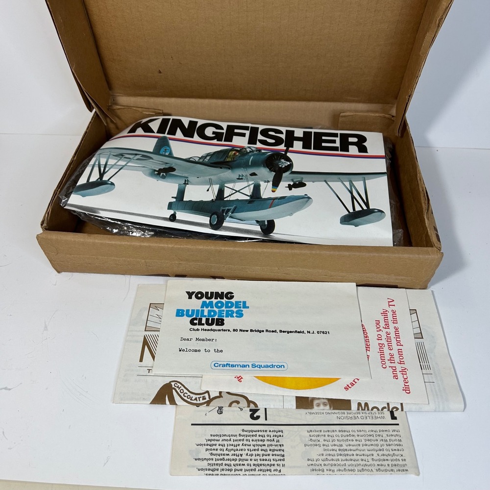Vintage 1978 Monogram OS2U Kingfisher Model Kit 5304 Sealed Parts YMB